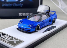 Load image into Gallery viewer, MT 1:64 Blue JDM NSX Widebody Sports Model Diecast Metal Car Box New Collection