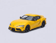 Load image into Gallery viewer, ATS 1:64 JDM Yellow GR Supra A90 Sports Model Diecast Metal Car Box New Collection