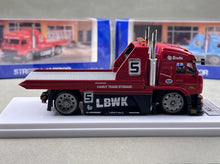 Load image into Gallery viewer, SW 1:64 Red Kamaz Flatbed Tow Trailer Truck #5 Model Diecast Metal Car New Collection