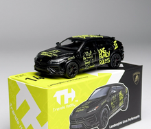 Load image into Gallery viewer, TH 1:64 Black Graffiti URUS SUV Sports Model Diecast Metal Car Box New Collection