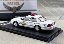 Load image into Gallery viewer, Rollin 1:64 OHIO Highway Police Crown Victoria CV Model Diecast Metal Car New Collection