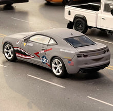 Load image into Gallery viewer, GOC 1:64 APA Gray Shark Camaro Coupe Muscle Sports Model Diecast Metal Car New Collection