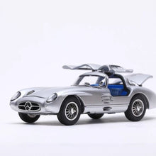 Load image into Gallery viewer, YS 1:64 Silver 300SLR Blue Interior Sports Open Model Diecast Metal Car New Collection