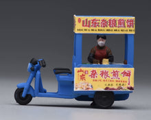 Load image into Gallery viewer, 1:64 Painted Figure Model Miniature Resin Diorama Mobile Vendor Food Cart Set