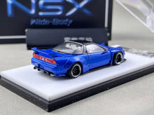 Load image into Gallery viewer, MT 1:64 Blue JDM NSX Widebody Sports Model Diecast Metal Car Box New Collection