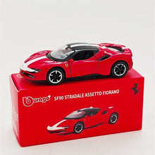 Load image into Gallery viewer, Bburago 1:64 Red SF90 Stradale Assetto Fiorano Open Model Diecast Metal Car