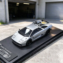 Load image into Gallery viewer, RM 1:64 Silver Diablo Sports Open Model Diecast Metal Car Box New Collection