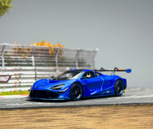 Load image into Gallery viewer, CM 1:64 Aurora Blue 720S GT3X Racing Sports Model Diecast Metal Car New Collection