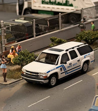 Load image into Gallery viewer, MK 1:64 White CUNY Suburban Public Safety SUV Model Diecast Metal Car Box New Collection