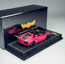 Load image into Gallery viewer, HH 1:43 Pink Aventador Widebody Sports Model Diecast Resin Car Box New Collection