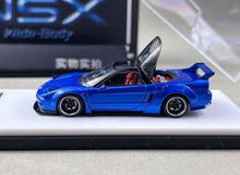 Load image into Gallery viewer, MT 1:64 Blue JDM NSX Widebody Sports Model Diecast Metal Car Box New Collection