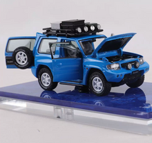 Load image into Gallery viewer, IHCM 1:64 Blue Pajero EVO V55 ORV SUV Open Model Diecast Metal Car Box New Collection