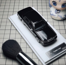 Load image into Gallery viewer, MK 1:64 HEC Black 1992 Town Car Luxury Classic Model Diecast Metal Car New Collection