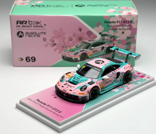 Load image into Gallery viewer, AR 1:64 Pink 911 GT3 R #22 Racing Sports Model Diecast Metal Car Box New Collection