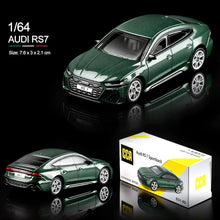 Load image into Gallery viewer, CCA 1:64 Green RS7 Sportback Sedan Sports Model Diecast Metal Car New Collection