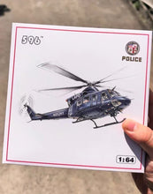 Load image into Gallery viewer, 596 1:64 APA Blue 412 Helicopter LAPD Police Model Diecast Metal Car New Collection