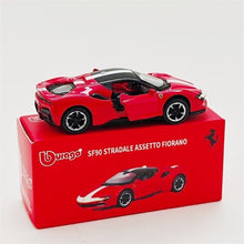 Load image into Gallery viewer, Bburago 1:64 Red SF90 Stradale Assetto Fiorano Open Model Diecast Metal Car