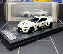 Load image into Gallery viewer, YM 1:64 White Navy GT S Widebody Sports Model Diecast Resin Car Box New Collection
