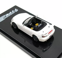 Load image into Gallery viewer, HJ64 1:64 JDM White S2000 Type S Sports Model Diecast Metal Car Box New Collection
