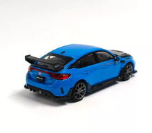 Load image into Gallery viewer, HJ64 1:64 2025 Blue Carbon Civic FL5 Sports Model Diecast Metal Car Box New Collection