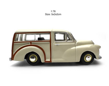 Load image into Gallery viewer, 1:76 White Minor Traveller Wagon Sport Classic Model Diecast Metal Car Box New Collection