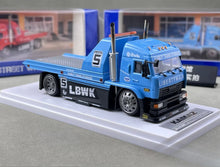 Load image into Gallery viewer, SW 1:64 Blue Kamaz Flatbed Tow Trailer Truck #5 Model Diecast Metal Car New Collection