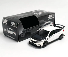 Load image into Gallery viewer, HJ64 1:64 2025 White Carbon Civic FL5 Sports Model Diecast Metal Car Box New Collection