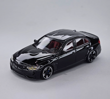 Load image into Gallery viewer, DAP 1:64 Black M3 F80 Sedan Sports Model Diecast Metal Car Box New Collection