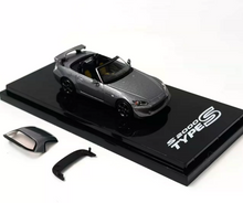 Load image into Gallery viewer, HJ64 1:64 JDM Gray S2000 Type S Sports Model Diecast Metal Car Box New Collection