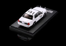 Load image into Gallery viewer, Rollin 1:64 White CHP Police CV Crown Victoria Model Diecast Metal Car Box New Collection