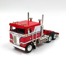 Load image into Gallery viewer, MJ 1:64 Red Silver K100 Tractor Unit Truck Model Diecast Metal Car Box New Collection