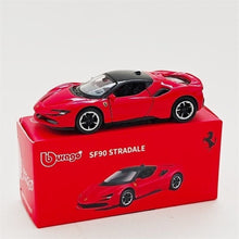 Load image into Gallery viewer, Bburago 1:64 Red SF90 Stradale Sports Open Model Diecast Metal Car Box New Collection