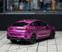 Load image into Gallery viewer, Bmer 1:64 Purple X6M SUV Sports Model Diecast Metal Car Box New Collection