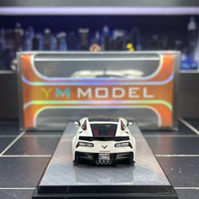 Load image into Gallery viewer, YM 1:64 White C7 Coupe Sports Model Diecast Resin Car Box New Collection