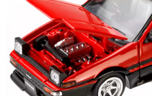 Load image into Gallery viewer, HJ64 1:64 JDM Red TRUENO AE86 Sports Open Model Diecast Metal Car Box New Collection