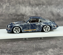Load image into Gallery viewer, Zincit 1:43 APA Blue 911 Singer Coupe Sports Model Diecast Metal Car Box New Collection