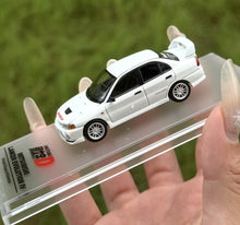 Load image into Gallery viewer, ATS 1:64 APA JDM White Lancer EVO IV 4 Sports Open Model Diecast Metal Car New Collection