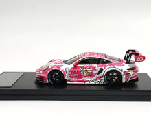 Load image into Gallery viewer, CW 1:64 Pink Dinosaur 911 GT3 Sports Model Diecast Metal Car Box New Collection