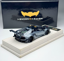 Load image into Gallery viewer, HH 1:43 Gray Aventador Widebody Sports Model Diecast Resin Car Box New Collection