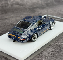 Load image into Gallery viewer, Zincit 1:43 APA Blue 911 Singer Coupe Sports Model Diecast Metal Car Box New Collection