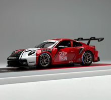 Load image into Gallery viewer, AR 1:64 Red 911 992 GT3 R Sports Model Diecast Metal Car Box New Collection