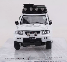 Load image into Gallery viewer, IHCM 1:64 White Pajero EVO V55 ORV SUV Open Model Diecast Metal Car Box New Collection