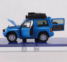 Load image into Gallery viewer, IHCM 1:64 Blue Pajero EVO V55 ORV SUV Open Model Diecast Metal Car Box New Collection