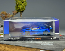 Load image into Gallery viewer, CM 1:64 Aurora Blue 720S GT3X Racing Sports Model Diecast Metal Car New Collection