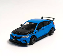 Load image into Gallery viewer, HJ64 1:64 2025 Blue Carbon Civic FL5 Sports Model Diecast Metal Car Box New Collection