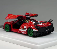 Load image into Gallery viewer, DK 1:64 Red Christmas Huayra BC Sports Open Model Diecast Metal Car Box New Collection