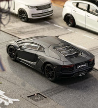 Load image into Gallery viewer, GOC 1:64 APA Black Aventador Lp700-4 Sports Model Diecast Metal Car Box New Collection
