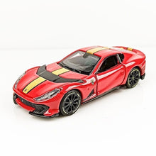 Load image into Gallery viewer, Bburago 1:64 Red 812 Competizione Sports Open Model Diecast Metal Car Box New Collection