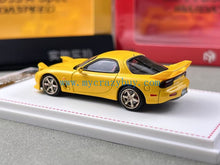 Load image into Gallery viewer, FH 1:64 Yellow JDM RX7 FD3S A-Spec Speed Sports Model Diecast Metal Car New Collection