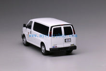 Load image into Gallery viewer, 596 1:64 White GMC Express 3500 Police Van Model Diecast Metal Car New Collection
